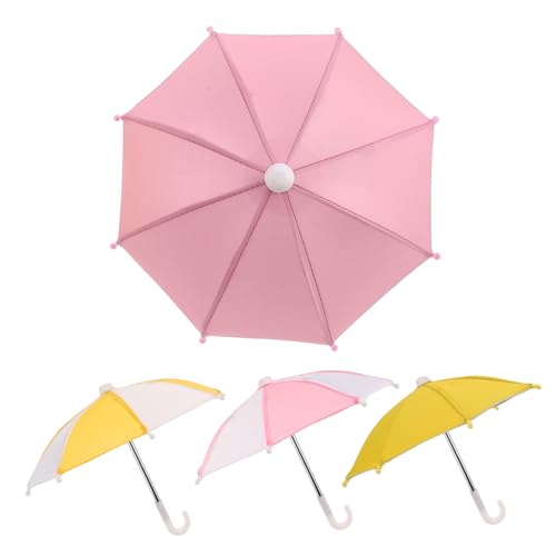 BESPORTBLE 4 Stück Teiliges Puppenschirm Sonnenschirme in Pastellfarben Wetterfeste für Puppen Vielseitige Accessoires für Rollenspiele und Dekoration von BESPORTBLE