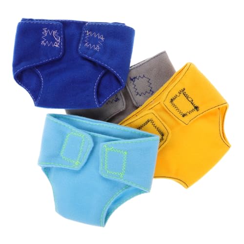 BESPORTBLE 4 Stück Teiliges Puppenwindel aus Leichtem Realistische Simulation Sichere Materialien für Kinderfreundliches Puppenzubehör für DIY Spiel und Puppenpflege von BESPORTBLE