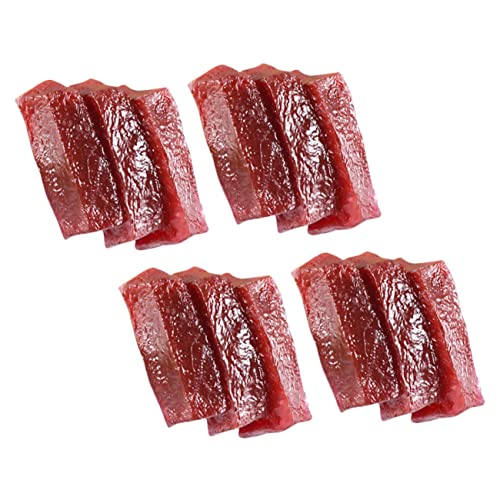 BESPORTBLE 4 Stück Teiliges Realistische Fischwürfel Dekoration aus Langlebigem PVC Lebensechte Kunstfischmodelle für Restaurant Fotorequisiten Küchen und Schaufenster Deko von BESPORTBLE
