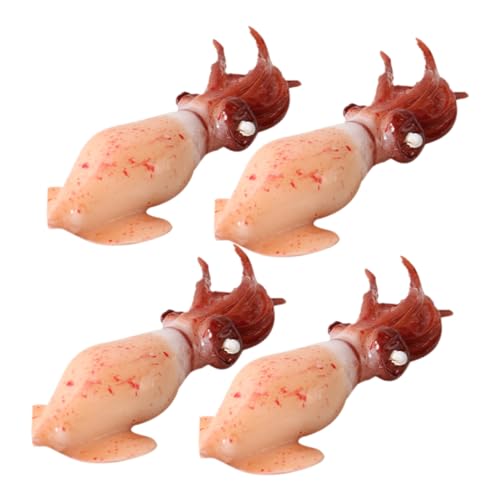 BESPORTBLE 4 Stück Teiliges Realistische Tintenfischmodelle aus Lebensechte Tierfiguren als Lebensmittel Deko und Langlebige Künstliche Mini Squid Figuren für Küche und Szenen BESPORTBLE 4 Stück Teiliges Realistische Tintenfischmodelle aus Lebensechte Tierfiguren als Lebensmittel Deko und Langlebige Künstliche Mini Squid Figuren für Küche und Szenen von BESPORTBLE