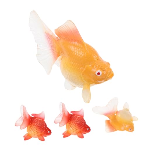 BESPORTBLE 4 Stück Teiliges Realistisches Goldfisch Dekor Kunststoffartige Koi Figuren Lebensechte Aquarium und Teichdekoration Wartungsfrei Kindgerechtes Lernspielzeug für Fischbecken und BESPORTBLE 4 Stück Teiliges Realistisches Goldfisch Dekor Kunststoffartige Koi Figuren Lebensechte Aquarium und Teichdekoration Wartungsfrei Kindgerechtes Lernspielzeug für Fischbecken und von BESPORTBLE