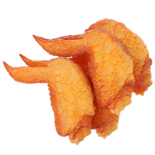 BESPORTBLE 4 Stück Teiliges Realistisches Hähnchenflügel Modell aus Robustem Detailgetreue Fake Food Dekoration für Küche Restaurant Fotoshooting Spielset für Wohnraumgestaltung von BESPORTBLE