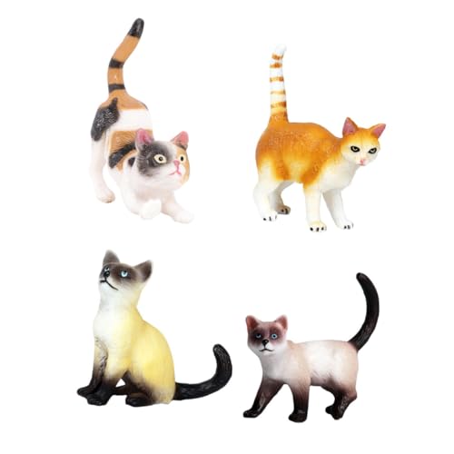 BESPORTBLE 4 Stück Teiliges Realistisches Katzenmodell aus Robustem Kunststoff Lebensechte Kätzchen Figuren Detailreiche Tierdekoration für Kinderzimmer Fotorequisiten und Sammler BESPORTBLE 4 Stück Teiliges Realistisches Katzenmodell aus Robustem Kunststoff Lebensechte Kätzchen Figuren Detailreiche Tierdekoration für Kinderzimmer Fotorequisiten und Sammler von BESPORTBLE