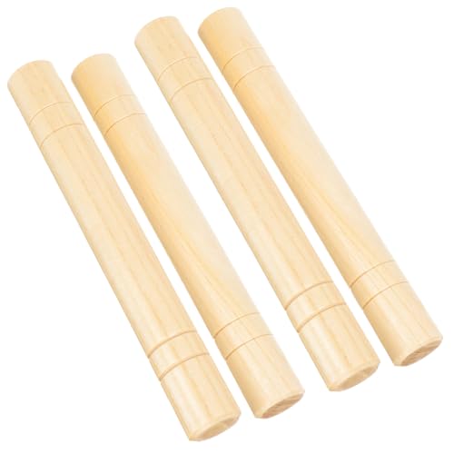 BESPORTBLE 4 Stück Teiliges Rhythmus Sticks aus Hochwertigem Holz Sichere Percussion Spielzeuge für Frühe Musikalische für Kindergarten und Musikunterricht von BESPORTBLE