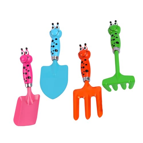 BESPORTBLE 4 Stück Teiliges Sandspielzeug Set aus Sicherem Material Leichtes Strand und Gartenspielzeug mit Schaufel und Rechen Kreatives Outdoor für Mädchen und Jungen von BESPORTBLE