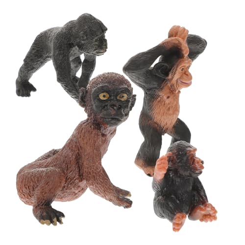 BESPORTBLE 4 Stück Teiliges Schimpansen Modellset Realistische Waldtiere Figur Dschungeltiere Sammelfiguren Kreativität und Konzentration BESPORTBLE 4 Stück Teiliges Schimpansen Modellset Realistische Waldtiere Figur Dschungeltiere Sammelfiguren Kreativität und Konzentration von BESPORTBLE