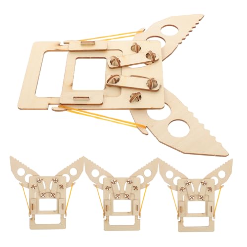 BESPORTBLE 4 Stück Teiliges Stem Bastelset für Jahre DIY Holzmechanikspielzeug Pädagogisches Wissenschaftsmodell Handwerkliches Lernspielzeug für Schule und Kreative von BESPORTBLE