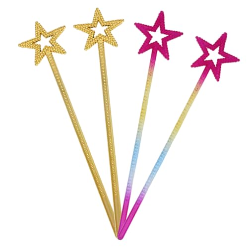 BESPORTBLE 4 Stück Teiliges Sternstab für Bunte Feenstäbe mit Sternform als Bühnenrequisite und Party Accessoire für Mädchen bei Halloween Fasching und Cosplay BESPORTBLE 4 Stück Teiliges Sternstab für Bunte Feenstäbe mit Sternform als Bühnenrequisite und Party Accessoire für Mädchen bei Halloween Fasching und Cosplay von BESPORTBLE