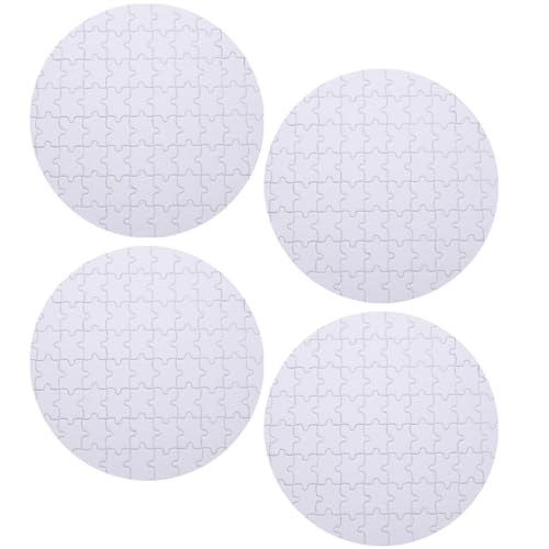 BESPORTBLE 4 Stück Teiliges Sublimations Puzzle Leere Puzzles für Kunsthandwerk Wärmeübertragung DIY Foto Druck für Kreative Projekte und Personalisierte von BESPORTBLE