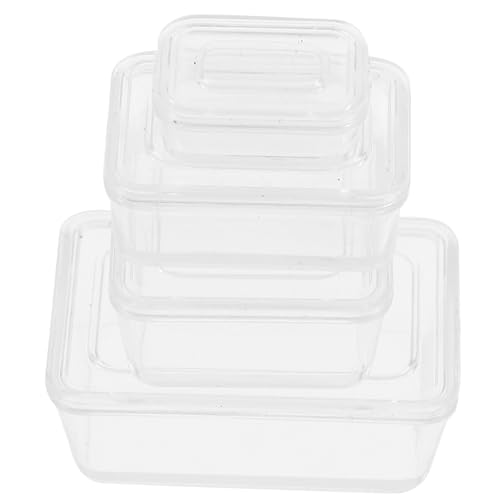 BESPORTBLE 4 Stück Teiliges Transparentes Miniatur Aufbewahrungsbox für Puppenhaus Rechteckige Klare Snack und Obstkisten Modell Dekorative Mini Craft Boxen für DIY Puppenhaus Zubehör BESPORTBLE 4 Stück Teiliges Transparentes Miniatur Aufbewahrungsbox für Puppenhaus Rechteckige Klare Snack und Obstkisten Modell Dekorative Mini Craft Boxen für DIY Puppenhaus Zubehör von BESPORTBLE