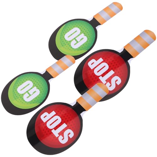 BESPORTBLE 4 Stück Teiliges Verkehrszeichen Doppelseitige Handliche Stop Go-schilder in Rot und Grün Leichte Kunststoff-schulweg-signalspielzeuge für Kindergarten und Grundschule zur BESPORTBLE 4 Stück Teiliges Verkehrszeichen Doppelseitige Handliche Stop Go-schilder in Rot und Grün Leichte Kunststoff-schulweg-signalspielzeuge für Kindergarten und Grundschule zur von BESPORTBLE