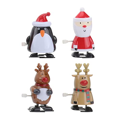 BESPORTBLE 4 Stück Teiliges Weihnachts Aufziehspielzeug Kreative Clockwork Puppen Dekoration für Feste von BESPORTBLE