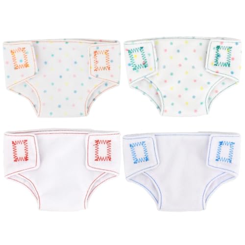 BESPORTBLE 4 Stück Teiliges Wiederverwendbare Puppenhöschen aus Leichtem Strapazierfähigem Material Unterwäsche Spielzeugpuppen für Puppenmode und Rollenspiele von BESPORTBLE