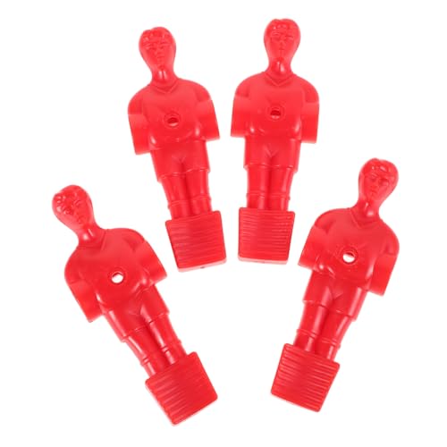 BESPORTBLE 4 Stück Tischfußball Figuren Ersatzspieler Kunststoff Miniatur Fußballspieler Zubehör für Tischfußball Realistische Spielfiguren Kompakt und Langlebig für Zuhause und Büro von BESPORTBLE