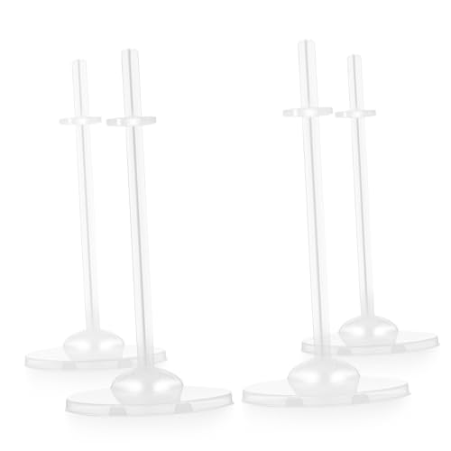 BESPORTBLE 4 Stück Transparente Doll Stands Stabile Action Figure Halter mit Hoher Tragkraft Wiederverwendbare Puppenständer für Shop Fensterauslage Geeignet für Sammler und Dekoration von BESPORTBLE