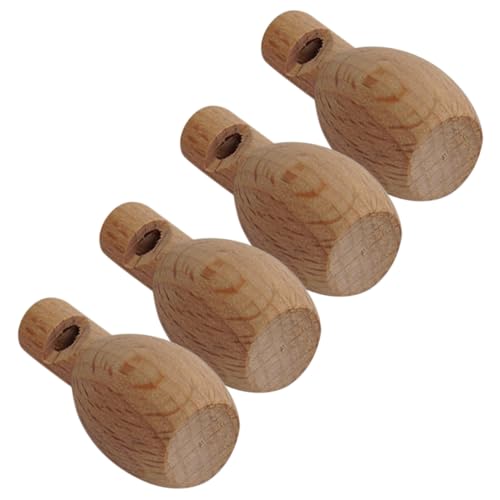 BESPORTBLE 4 Stück Unfertige Holzpfeifen für DIY Musikinstrument Leichtes Tragbares Lernspielzeug zur Frühkindlichen mit Klarer Klangqualität und Einfachem Design von BESPORTBLE