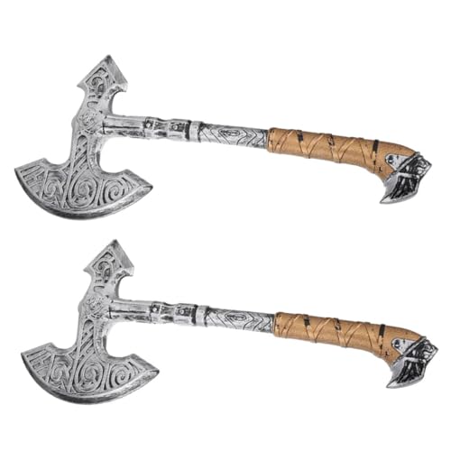 BESPORTBLE 4 Stücke Halloween Axe Requisiten Foto-Requisiten Halloween Realistische Realistik Halloween -Party -Requisiten Holzfällerspielzeug Kostüm Requisit Cosplay -Requisiten Plastik von BESPORTBLE