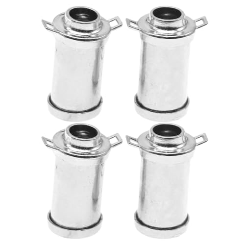 BESPORTBLE 4-teilige Puppenhaus-Milchkanne – Puppenhaus-Mini-Milchkännchen aus Metall, Küchenszenenmodell – Retro-Sahnekanne aus Legierung, Mini-Hauszubehör für Feiertagsveranstaltungen, von BESPORTBLE