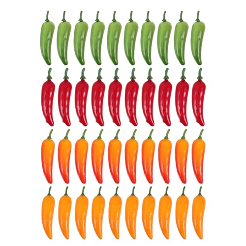 BESPORTBLE 40 Stück Künstliche Chili Paprika Modelle Teiliges aus Lebensechten Simulierenden Paprika Dekorationen für Küche Party und Fotografie für Vielseitige Anwendungen BESPORTBLE 40 Stück Künstliche Chili Paprika Modelle Teiliges aus Lebensechten Simulierenden Paprika Dekorationen für Küche Party und Fotografie für Vielseitige Anwendungen von BESPORTBLE