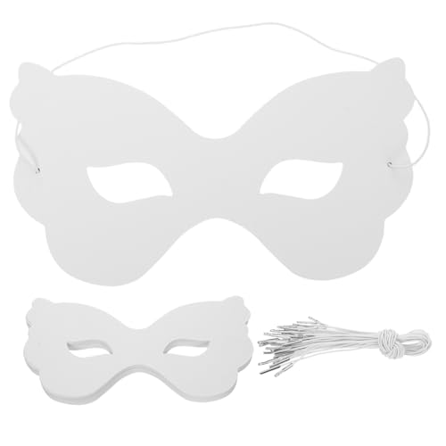 BESPORTBLE 40 Stück Maske Von Kindern Gemalt Bemalbare Diy Maske Bastel-gesichtsmaske Halloween-papiermaske Maskerademaske Für Bemalbare Papiermaske Papiermasken Elastisches Seil Weiß BESPORTBLE 40 Stück Maske Von Kindern Gemalt Bemalbare Diy Maske Bastel-gesichtsmaske Halloween-papiermaske Maskerademaske Für Bemalbare Papiermaske Papiermasken Elastisches Seil Weiß von BESPORTBLE
