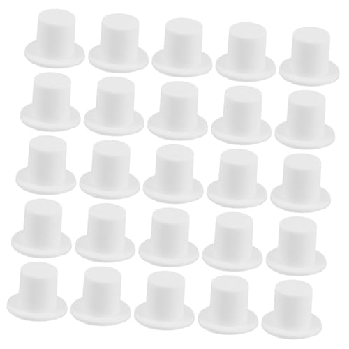 BESPORTBLE 40 Stück Mini Hüte Zum Dekorieren Dekorierter Schneemann Mini Hüte Kleinste Bastelarbeiten Kleine Weihnachtshüte Erstlings Party Miniatur Basteln Dekorieren Kunststoff von BESPORTBLE
