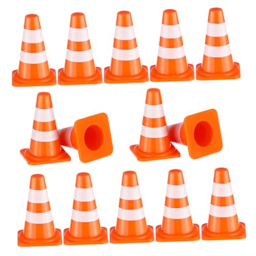 BESPORTBLE 40 Stück Mini Verkehrsschilder Set Teilig Pädagogisches für Verkehrserziehung mit Mini Verkehrskegeln und Straßenszenen für Kreatives Rollenspiel und Interaktive Spiele von BESPORTBLE