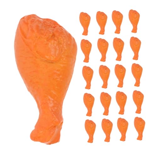 BESPORTBLE 40 Stück Miniatur Hähnchenschenkel Realistische Nachbildung Detailreiche Rote Brathähnchen Puppenhaus Dekoration Mini Fleisch Requisite für Sammler und Fotografie von BESPORTBLE