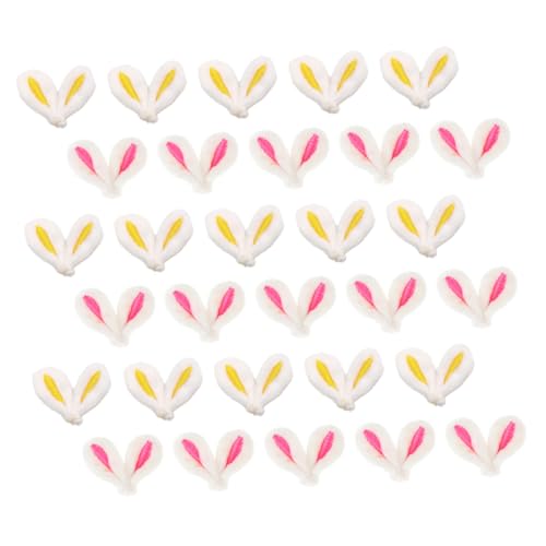 BESPORTBLE 40 Stück Teiliges Bunny Ohren DIY Haarclips Flauschige Bastelaccessoires für Kostüme Puppen und Haarbänder für Kreative Gruppenaktivitäten und Bastelprojekte von BESPORTBLE