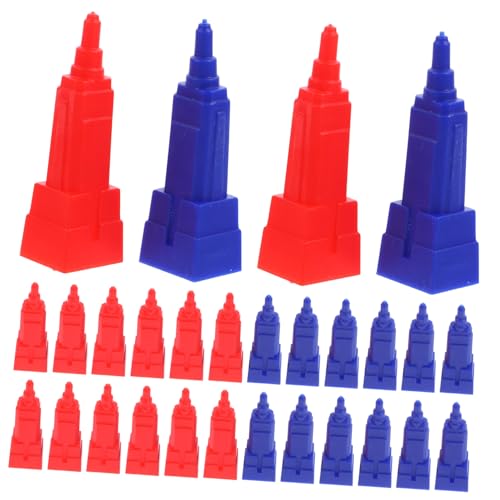 BESPORTBLE 40stücke Brettspiel Mini Gebäude Stücke Ersatzspielsteine Für Schachfiguren Spielfiguren Kleine Spiel-Requisiten Brettspiel-ersatzhaus Spielsteine Für Brettspiele von BESPORTBLE