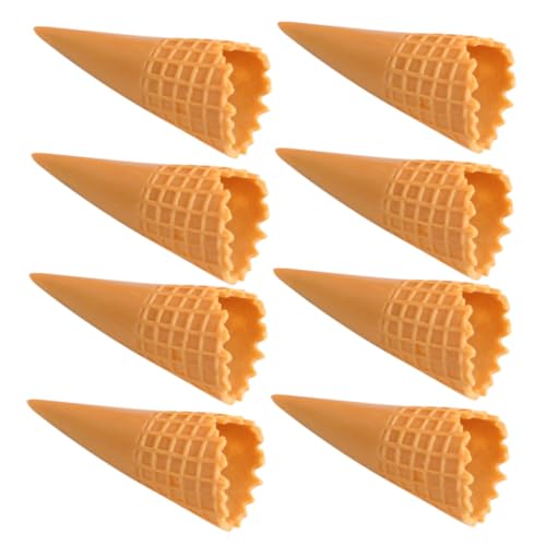 BESPORTBLE 40 Stück Teiliges Mini Eistüten Modell aus Robustem PVC Realistische Simulation für DIY Dekoration und Bastelprojekte Langlebig Flexibel und Leicht zu Reinigen von BESPORTBLE