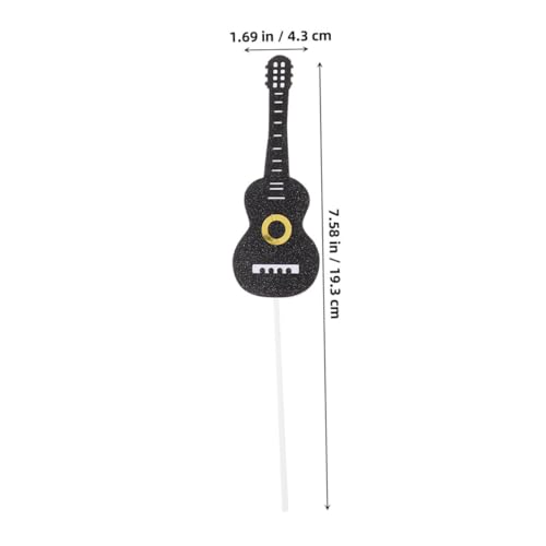 BESPORTBLE 40 Stück Teiliges Musik Cake Topper aus Papier Musiknoten und Gitarren Motive Geburtstags und Partydekoration für Kuchen und Einfache Anwendung Vielseitig Einsetzbar von BESPORTBLE