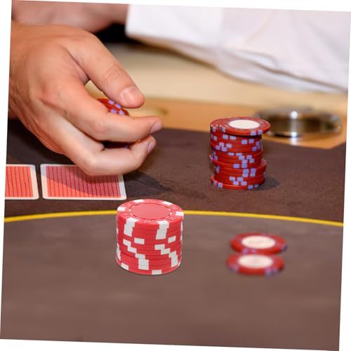 BESPORTBLE 40 Stück Teiliges aus Kunststoff Kleine Runde Spielsteine mit Hoher Verschleißfestigkeit für Poker Brettspiele und Klassenaktivitäten Praktische und Leichte Spielmarker in Farben von BESPORTBLE