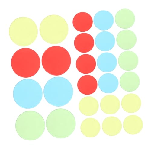 BESPORTBLE 400 Stück Bingo Chips Plastikspielsteine Transparente Bunte Zählchips in Farben für Bingo Spielkarten und Unterricht Geeignet von BESPORTBLE