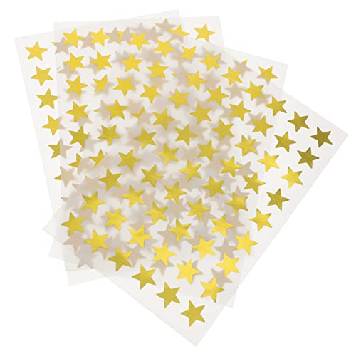 BESPORTBLE 40Blätter Goldene Sternaufkleber Aluminium Foliensticker Für Belohnungen Dekoration Und Handwerksprojekte Für Schule Und Kindergarten von BESPORTBLE