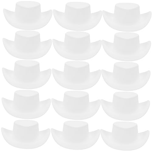 BESPORTBLE 40Stücke Cowboyhüte Für Bastelprojekte Kleine Cowboyhüte Für Puppen Und Perfektes Zubehör Für Cowboy Themenpartys Und Western Dress Up von BESPORTBLE