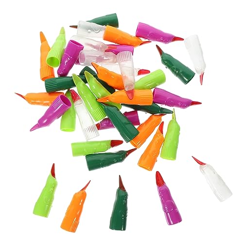 BESPORTBLE 40Stücke Halloween Cosplay Fingernägel Leuchtende Spooky Nägel Finger Für Party Tricks Und Halloween Streiche Für Dekoration von BESPORTBLE