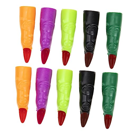 BESPORTBLE 40Stücke Halloween Hexennägel Gefälschte Finger Für Kostümparty Und Streiche von BESPORTBLE