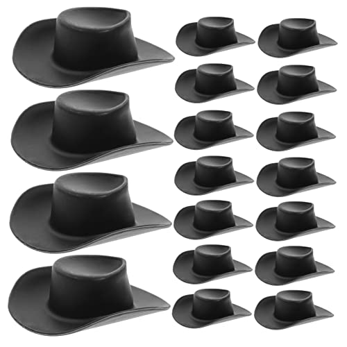 BESPORTBLE 40Stücke Mini Cowboy Hüte Western Hüte Für Puppenkleid Kostüm Kleiner Cowgirls Hut Party Zubehör Für Rollenspiele Und Basteln von BESPORTBLE