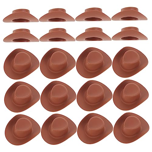 BESPORTBLE 40Stücke Mini Cowboyhut für Puppen Tiny Cowboyhut für DIY Puppenspielzeug und Puppenhaus Dekoration Braune Miniaturhüte für Cowgirl und Cowboy Themenpartys BESPORTBLE 40Stücke Mini Cowboyhut für Puppen Tiny Cowboyhut für DIY Puppenspielzeug und Puppenhaus Dekoration Braune Miniaturhüte für Cowgirl und Cowboy Themenpartys von BESPORTBLE