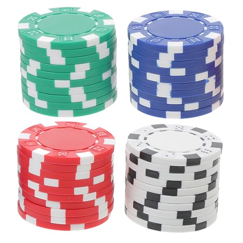 BESPORTBLE 40Stücke Runde Spielmarken für Poker Mahjong und Brettspiele Leicht zu Markieren Identifizieren Wiederverwendbar von BESPORTBLE
