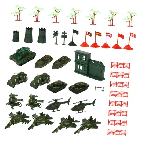 BESPORTBLE 41Stücke Teiliges Militärspielzeug für Pädagogisches Szenenspielzeug Kreativität und Vorstellungskraft Interaktives für Jungen von BESPORTBLE