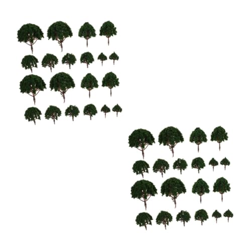 BESPORTBLE 43 Spur N Bäume Set – 20 Stück Gemischte Landschaftsbäume in Gelb Für DIY Gartenlandschaften - 3-8 cm Hoch Perfekte Requisiten Für Modelleisenbahnen Und Miniaturprojekte von BESPORTBLE