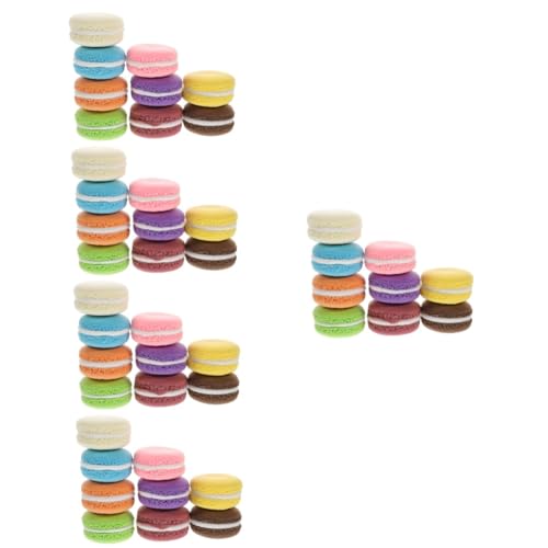 BESPORTBLE 45 Stck. Teiliges Realistische Künstliche Macaron Modelle Weiche Tonoptik Lebensechte Tortendeko für Hochzeit Konfirmation Fotografie und Dessertpräsentation von BESPORTBLE