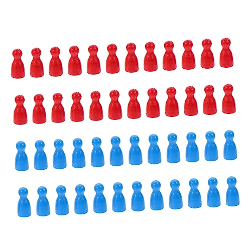 BESPORTBLE 48 Stück Holzspielsteine für Robuste Brettspiel Figuren Rot und Blau für Familienabende und Geschenksets BESPORTBLE 48 Stück Holzspielsteine für Robuste Brettspiel Figuren Rot und Blau für Familienabende und Geschenksets von BESPORTBLE