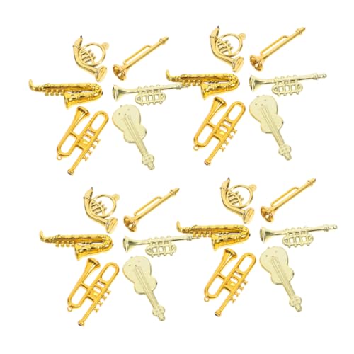 BESPORTBLE 48 Stück Mini Musikinstrument Set für Puppenhaus Teiliges Set mit Violine Trompete Saxophon Französischem Horn Dekorative Miniaturen für Musikzimmer und Dekoration BESPORTBLE 48 Stück Mini Musikinstrument Set für Puppenhaus Teiliges Set mit Violine Trompete Saxophon Französischem Horn Dekorative Miniaturen für Musikzimmer und Dekoration von BESPORTBLE