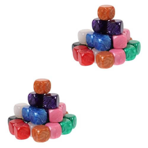 BESPORTBLE 48 Teiliges Acryl Würfelset mit Seitigen Beschreibbaren Farbigen Blanko Dice Glatte Oberfläche Abgerundete Ecken Sicher für Party Zubehör und DIY Spielwürfel BESPORTBLE 48 Teiliges Acryl Würfelset mit Seitigen Beschreibbaren Farbigen Blanko Dice Glatte Oberfläche Abgerundete Ecken Sicher für Party Zubehör und DIY Spielwürfel von BESPORTBLE