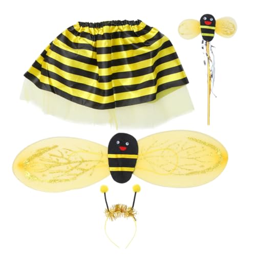 BESPORTBLE 4Er Set Kleines Bienen-Vier-teiliger Set Halloween Kostüm Ballettröckchen Fee fairy wand bienenflügel tutu Biene verkleiden sich Kleines Bienenkostüm für Babys BESPORTBLE 4Er Set Kleines Bienen-Vier-teiliger Set Halloween Kostüm Ballettröckchen Fee fairy wand bienenflügel tutu Biene verkleiden sich Kleines Bienenkostüm für Babys von BESPORTBLE