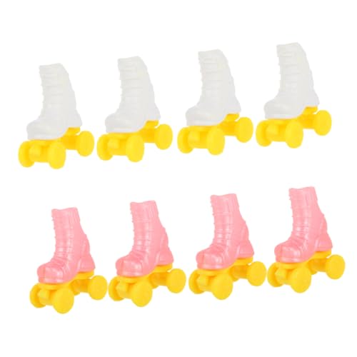 BESPORTBLE 4Paare Rollschuhe für Puppen Bunte Skates aus Robustem Kunststoff für Puppenhäuser und Bastelprojekte Langlebig und Detailreich Gefertigt BESPORTBLE 4Paare Rollschuhe für Puppen Bunte Skates aus Robustem Kunststoff für Puppenhäuser und Bastelprojekte Langlebig und Detailreich Gefertigt von BESPORTBLE