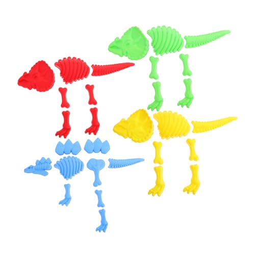 BESPORTBLE 4Sätze Dinosaurier Sandspielzeug Kreative Formen Für Lernspielzeug Für Strand Kunststoffmole Für Jungen von BESPORTBLE
