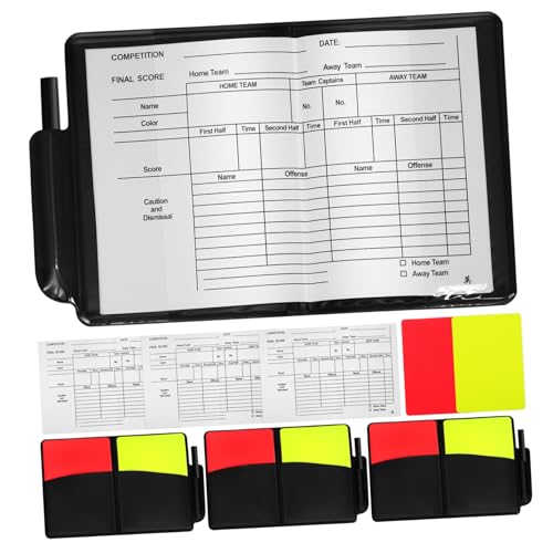 BESPORTBLE 4Sätze Schiedsrichterkarten Rote Und Gelbe Karten Mit Halter Punktebuch Und Bleistift Für Fußball Volleyball Und Andere Sportarten Sport Schiedsrichterausrüstung BESPORTBLE 4Sätze Schiedsrichterkarten Rote Und Gelbe Karten Mit Halter Punktebuch Und Bleistift Für Fußball Volleyball Und Andere Sportarten Sport Schiedsrichterausrüstung von BESPORTBLE